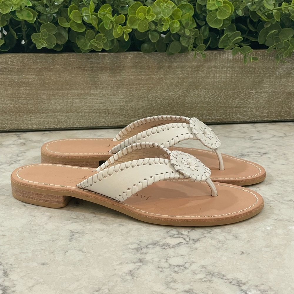 NIB Jack Rogers Ro Sandal. White - Size 6.5